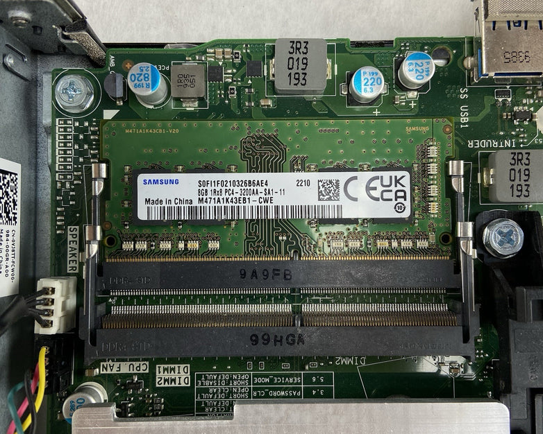 Dell Optiplex 3070 Micro Intel Core i3-9100T 3.1GHz 8GB RAM No HDDOSAC
