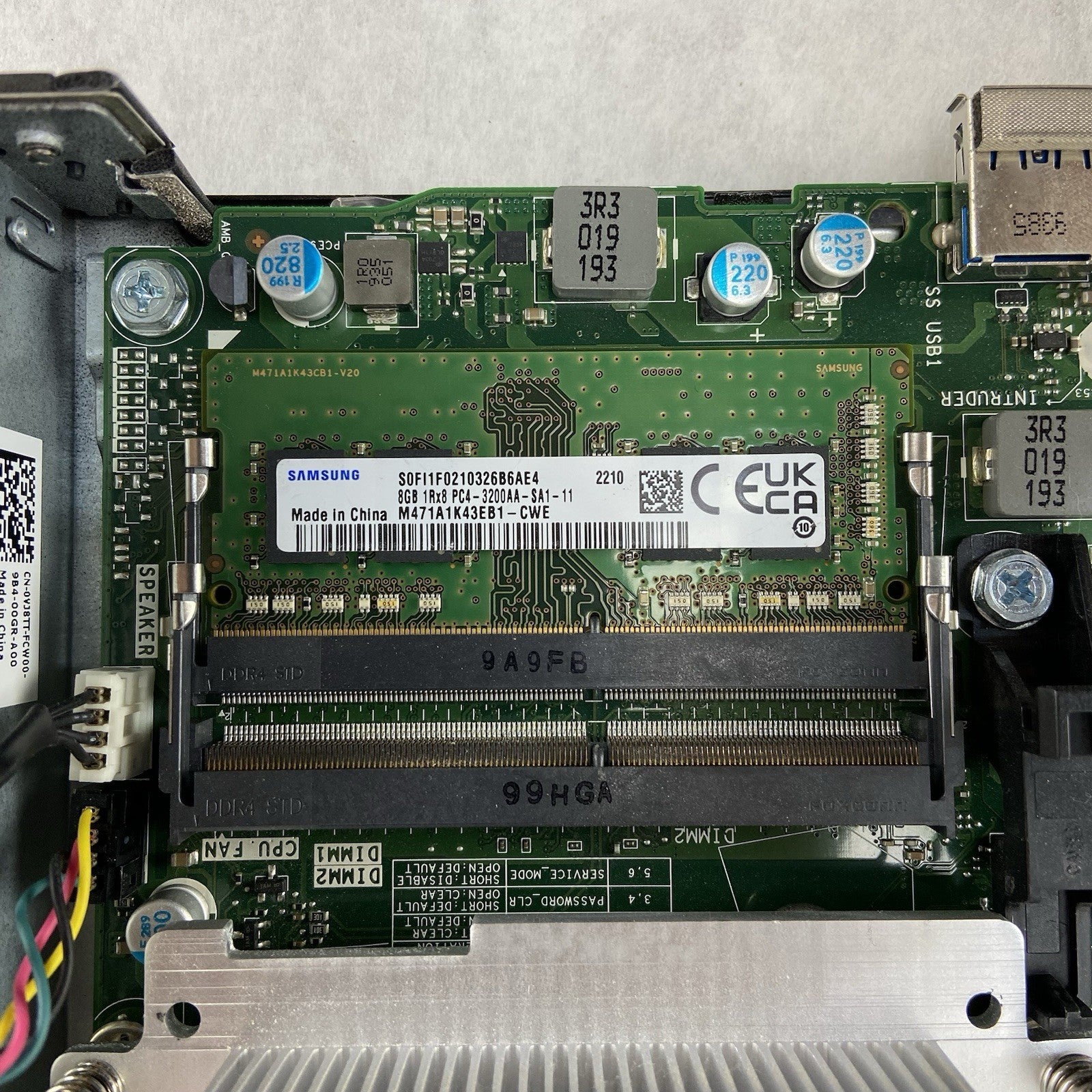 Dell Optiplex 3070 Micro Intel Core i3-9100T 3.1GHz 8GB RAM No HDDOSAC11