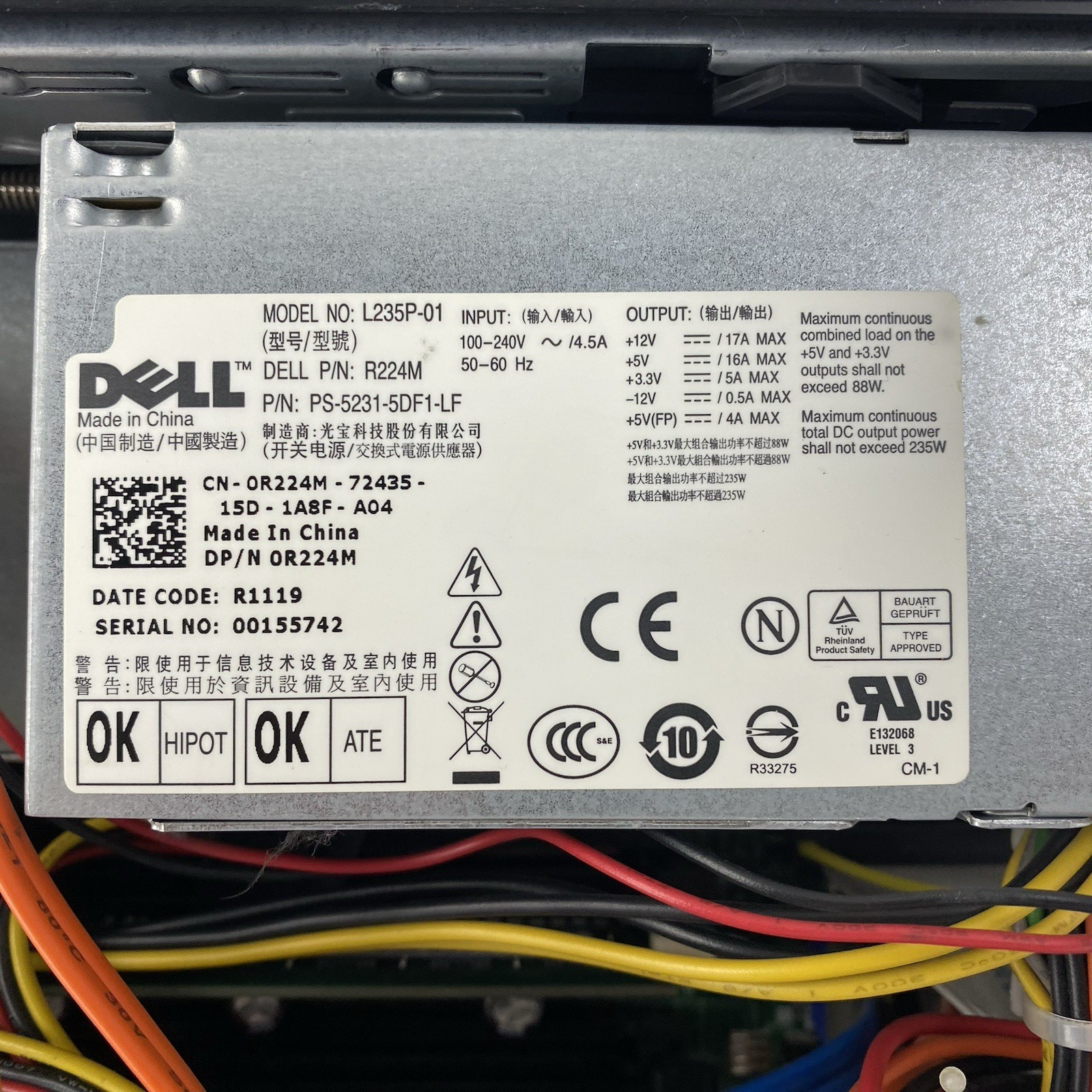 Dell OptiPlex 780 SFF Pentium Dual-Core E5800 3.20GHz 4GB RAM No HDD No OS