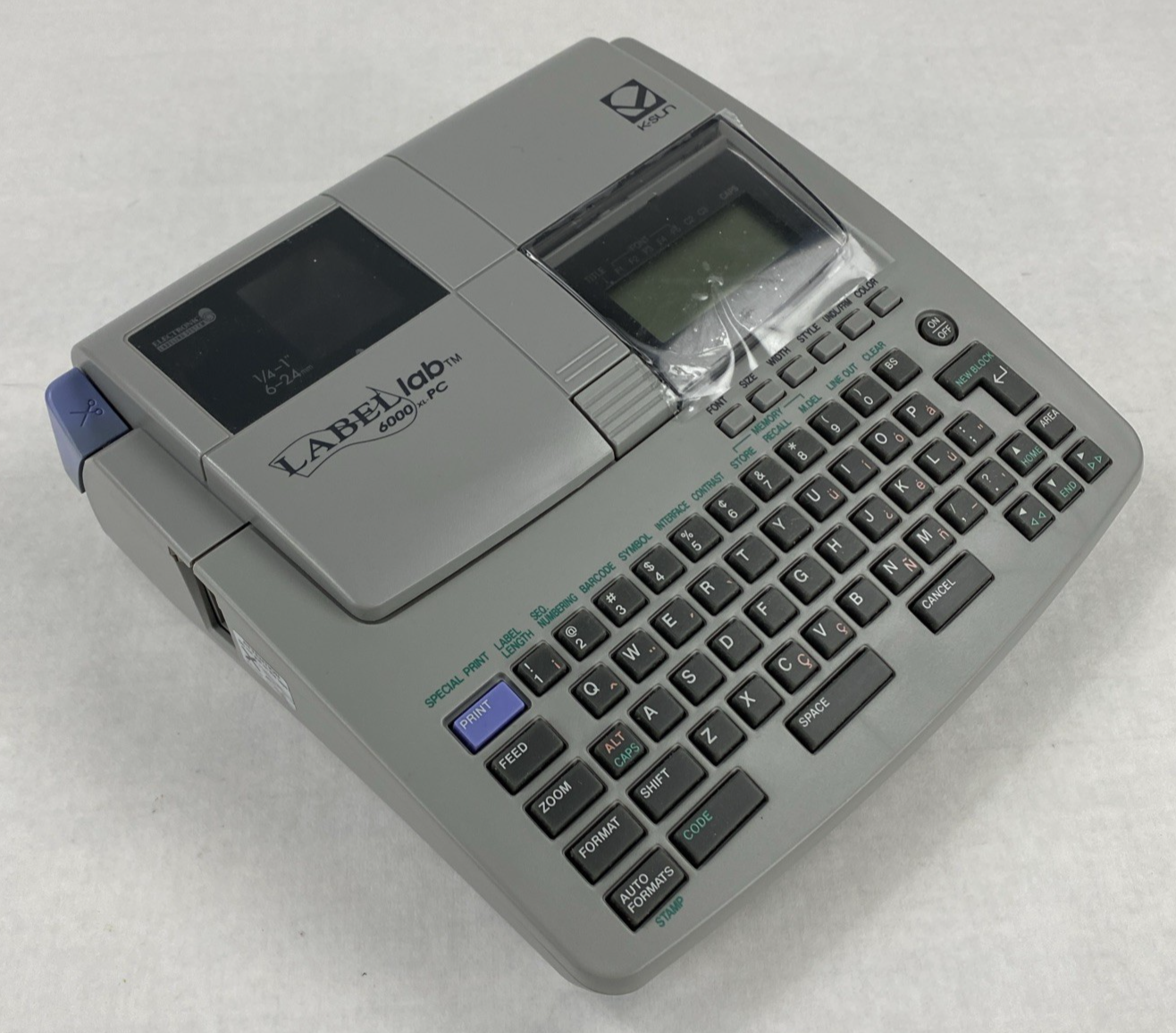 K-Sun Label Lab 6000 XL PC Professional Label Maker Untested