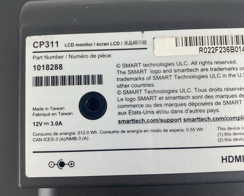 Smart CP311 LCD Monitor 11.5" Power Tested
