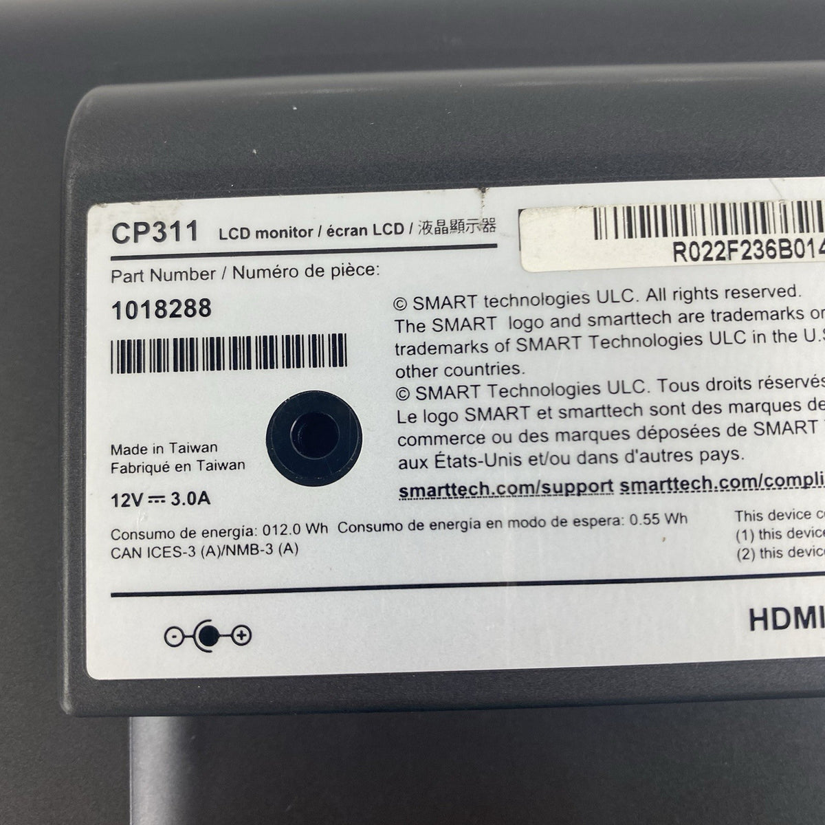 Smart CP311 LCD Monitor 11.5" Power Tested7