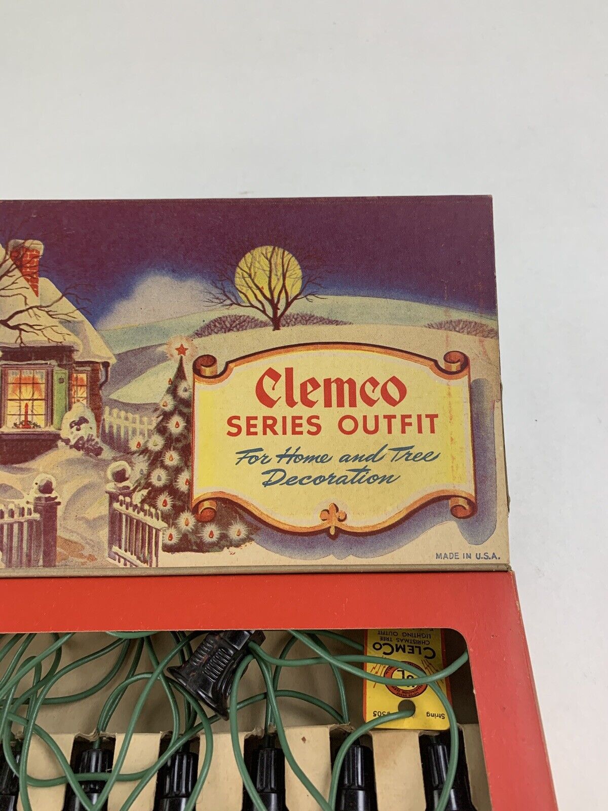 ClemCo 505 8 Bulb Lighting Outfit w/ Original Box Vintage Untested