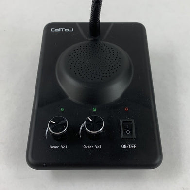 CallToU Intercom Microphone w/ AC Adapter & Wired Speaker