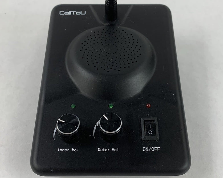 CallToU Intercom Microphone w/ AC Adapter & Wired Speaker