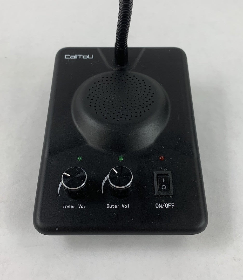 CallToU Intercom Microphone w/ AC Adapter & Wired Speaker1