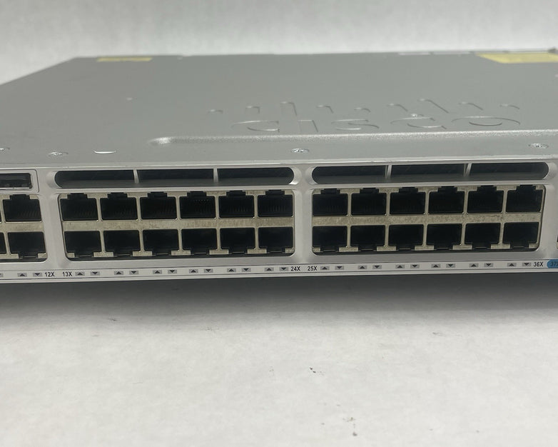 Cisco WS-C3850-48P-S 48 V02 Port Switch 2x 1100W PSU Tested & Reset