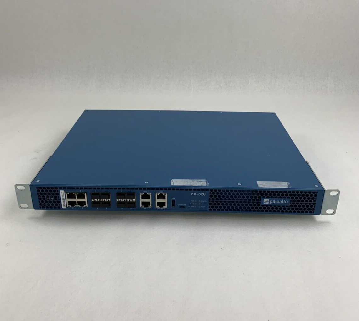 Palo Alto Networks PA-820 Firewall Security Appliance NO OS No HDD