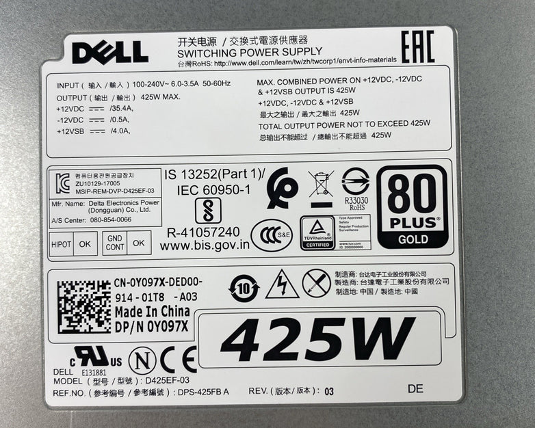 Dell D425EF-03 Switching Power Supply Tested