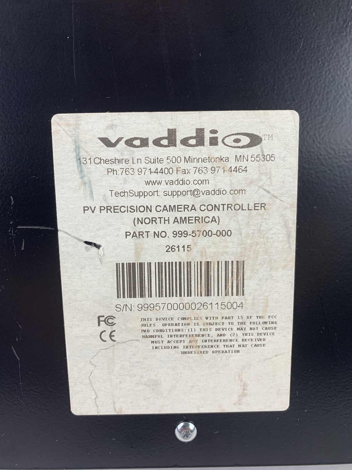 Vaddio 999-5700-000 Protection VIEW Precision Camera Controller