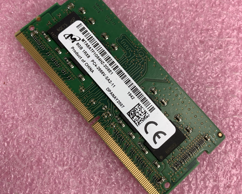 Micron 8GB DDR4 PC4-2666V Laptop RAM MTA8ATF1G64HZ-2G6E1 - Tested