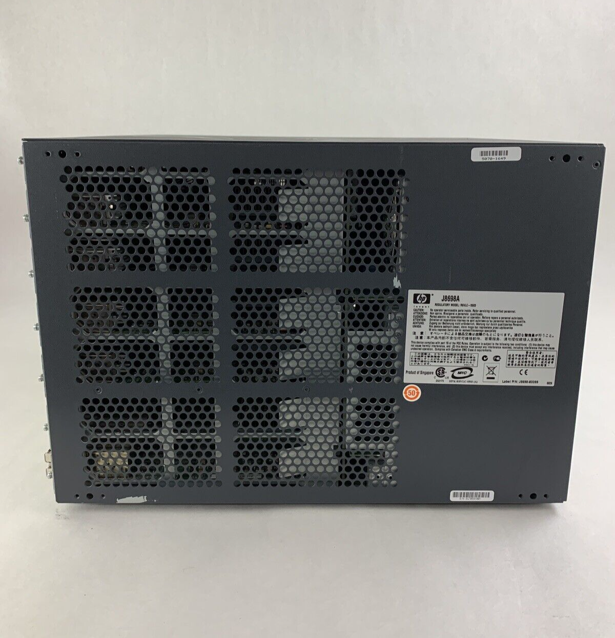 HP ProCurve J8698A 5412zl 8x J8702A 1x J8705A Gig PoE Network Switch Tested