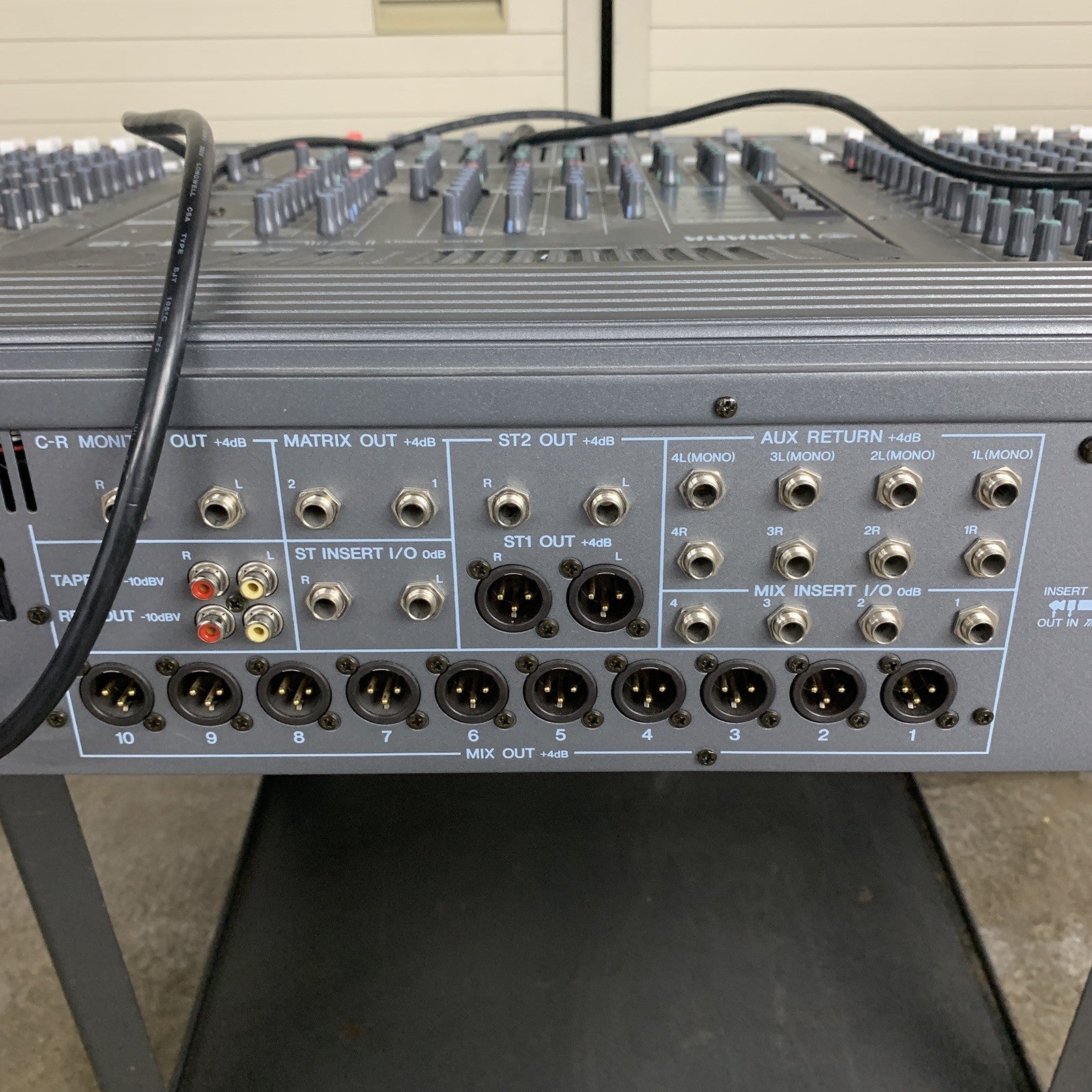 Yamaha Mixing Console MC24/12 XZ01 Tested w/ 2 Bad Lanes Parts and Repair