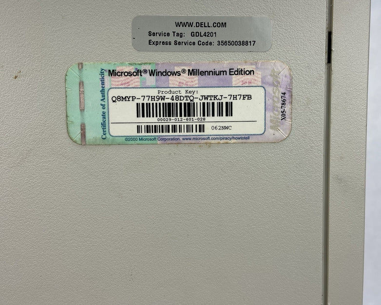 Dell Dimension 4100 MT Intel Celeron 999MHz 512BM RAM No HDD No OS