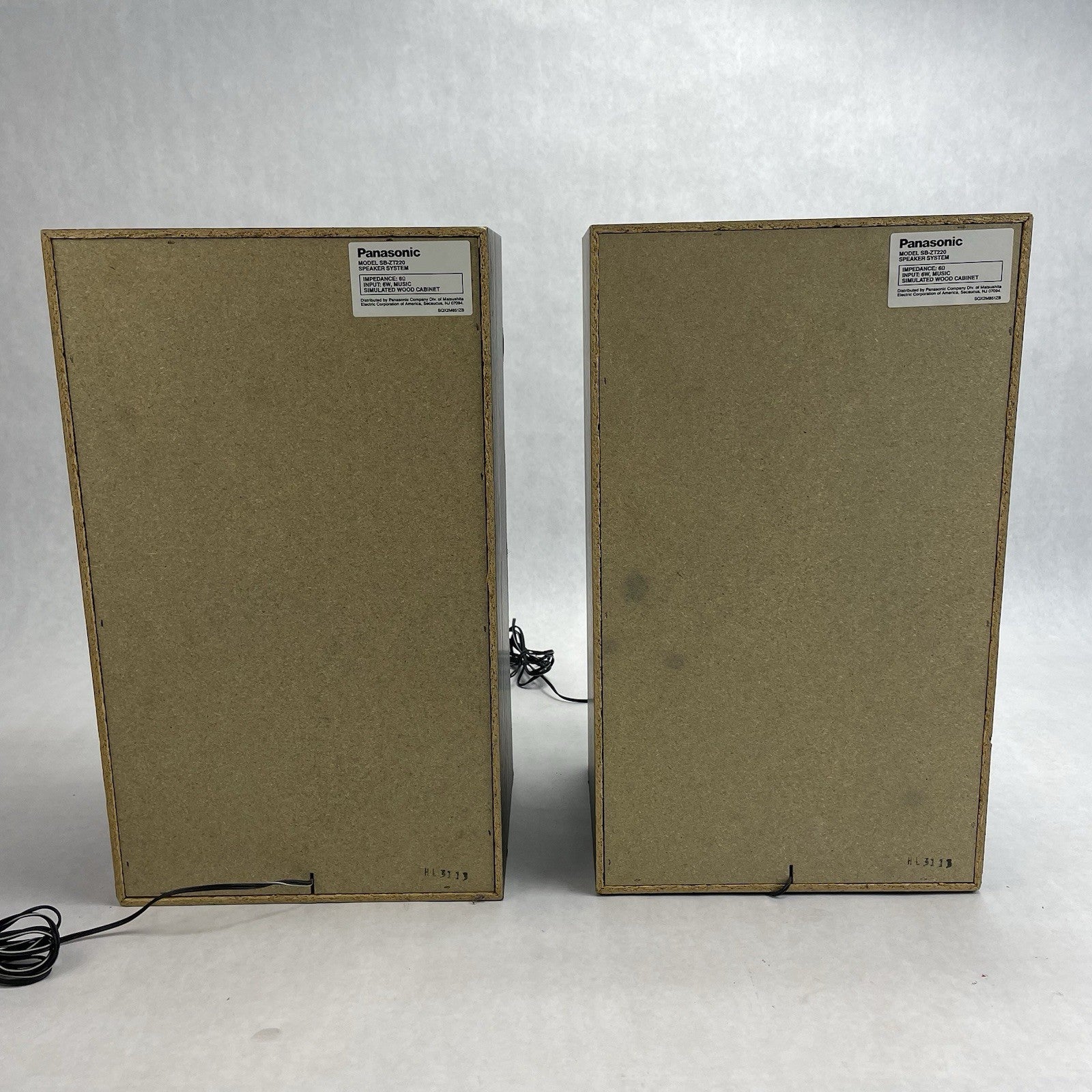 Panasonic SB-ZT220 Home Stereo Bookshelf Speakers Set Of 2 Tested
