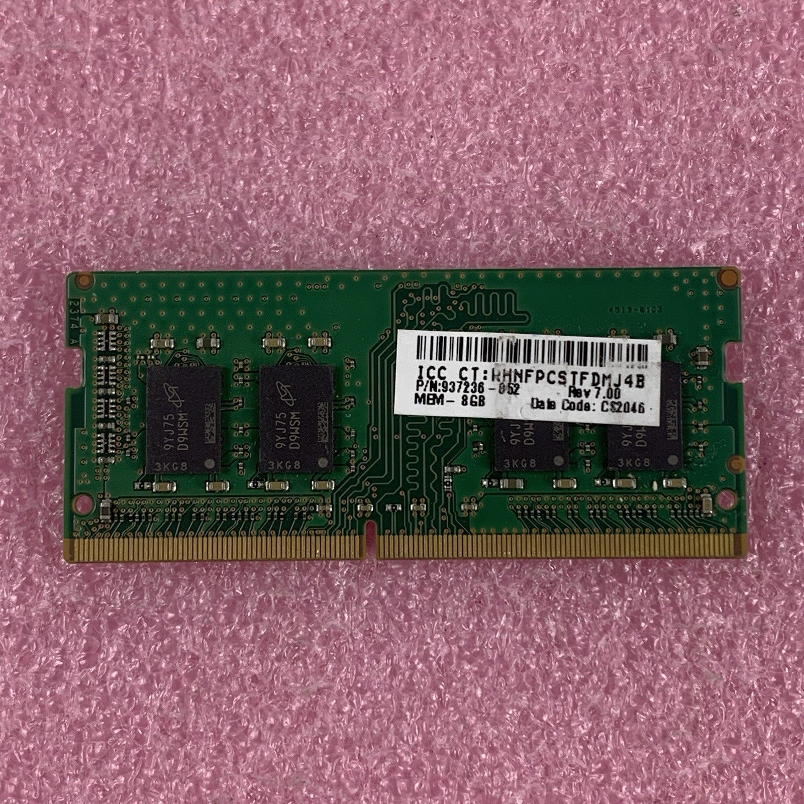 Micron MTA8ATF1G64HZ-3G2J1 8 GB DDR4-3200 PC4-3200AA 260-Pin Laptop Memory Ram5