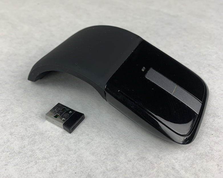 Microsoft Arc Touch 1428 Wireless Touch Mouse with Dongle X821929-001 - Tested