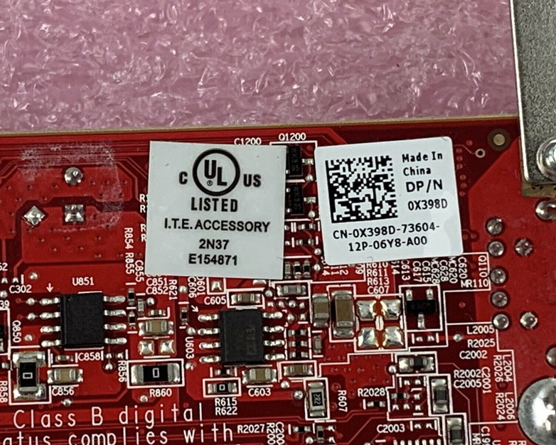 Lot of (5) Dell Y104D ATI Radeon HD 3450 256MB DDR2 Video Card PCI Express x16