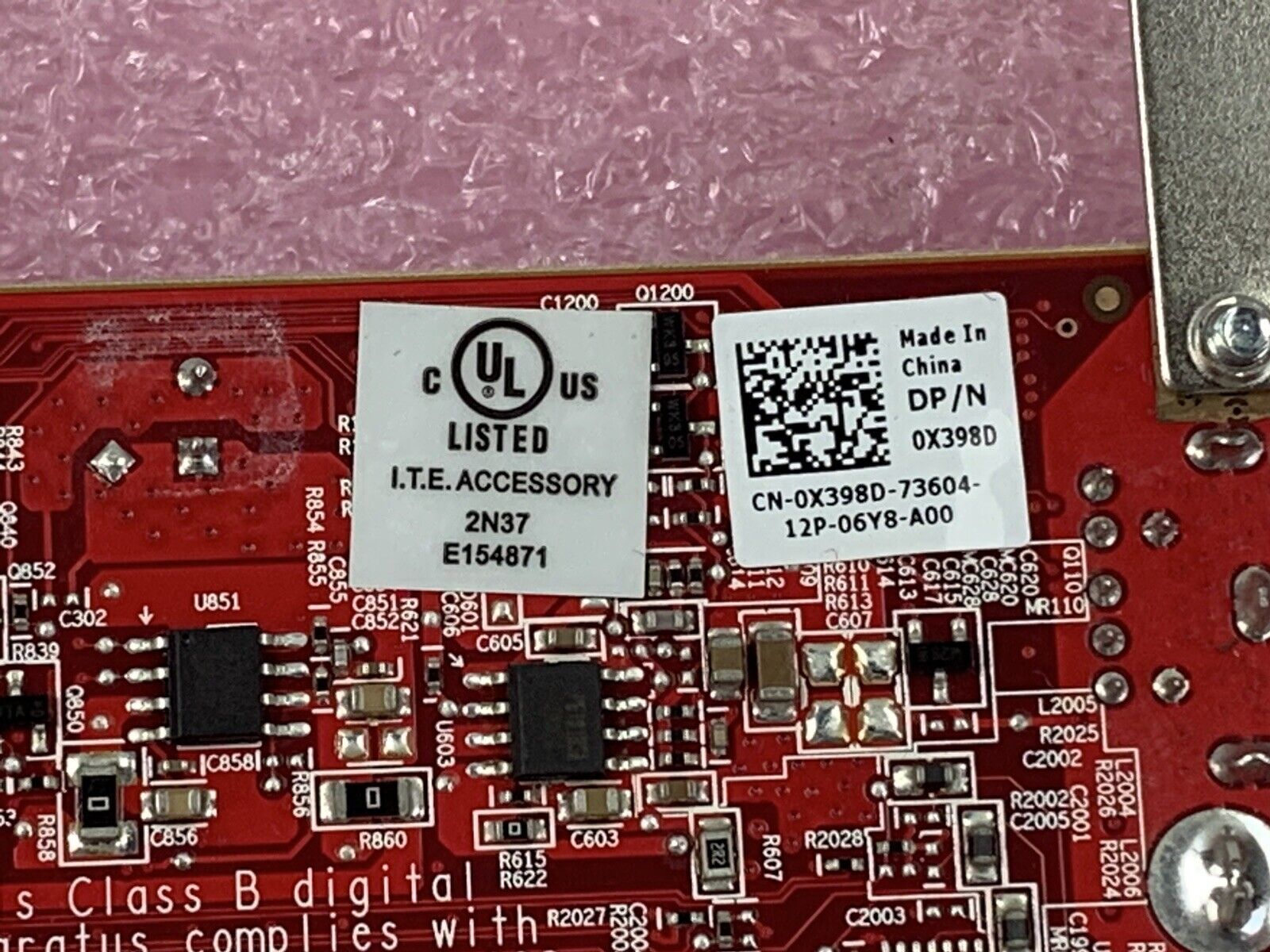 Lot of (5) Dell Y104D ATI Radeon HD 3450 256MB DDR2 Video Card PCI Express x16