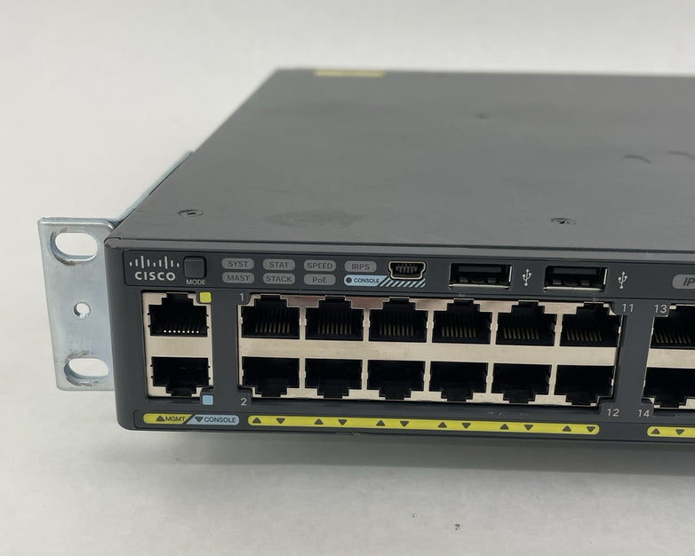 Cisco Catalyst WS-C2960XR-48FPD-i 48-Port Switch 1x PSU - Tested