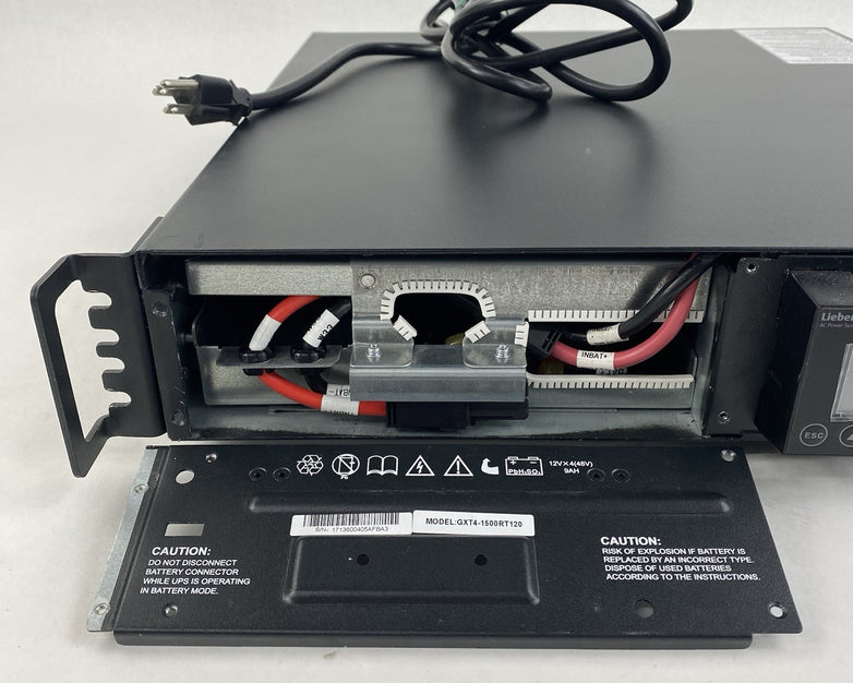 Vertiv Liebert GXT4-1500RT120 Battery Backups UPS Tested - No Batteries READ