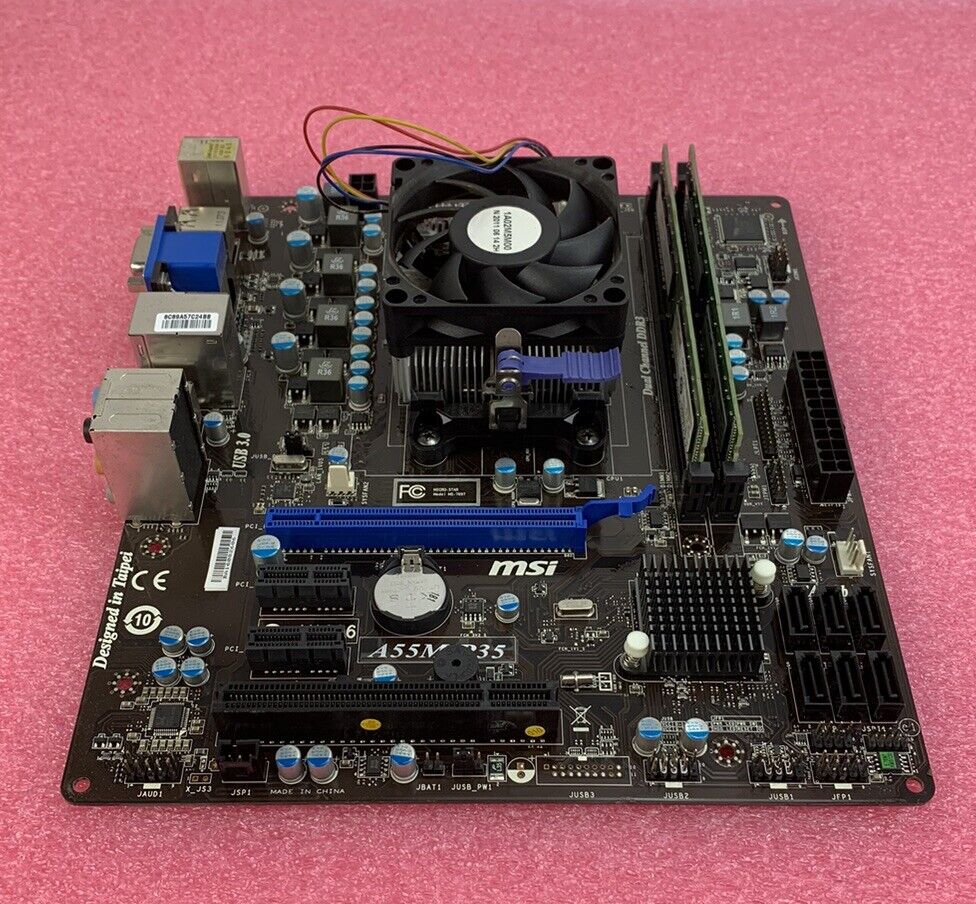 MSI MS-7697 Motherboard AMD A6-3500 2.1GHz 4GB RAM w/ Shield