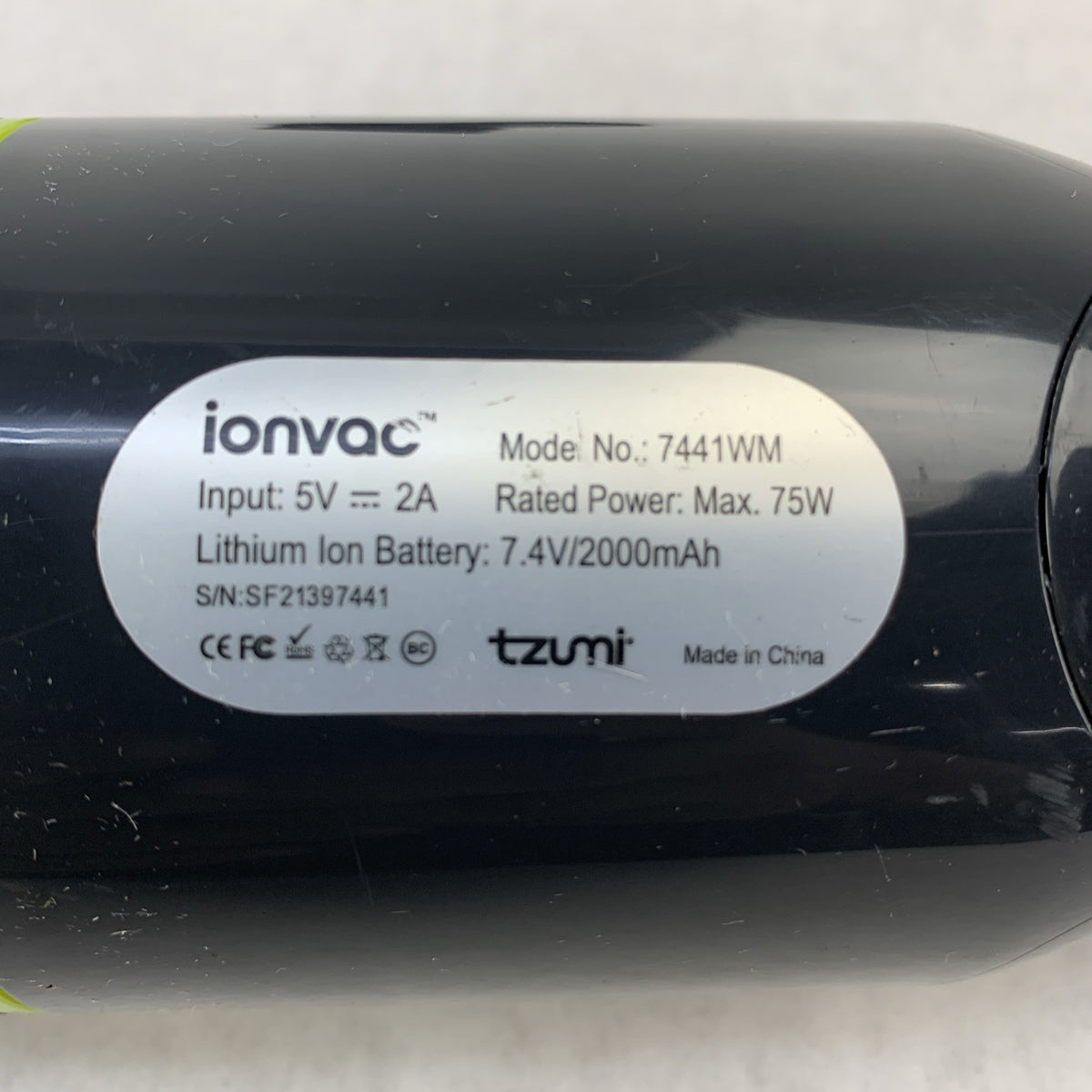 IonVac 7441WM Handvac Cordless Vacuum - One Attachment No Charging Cord - Tested3