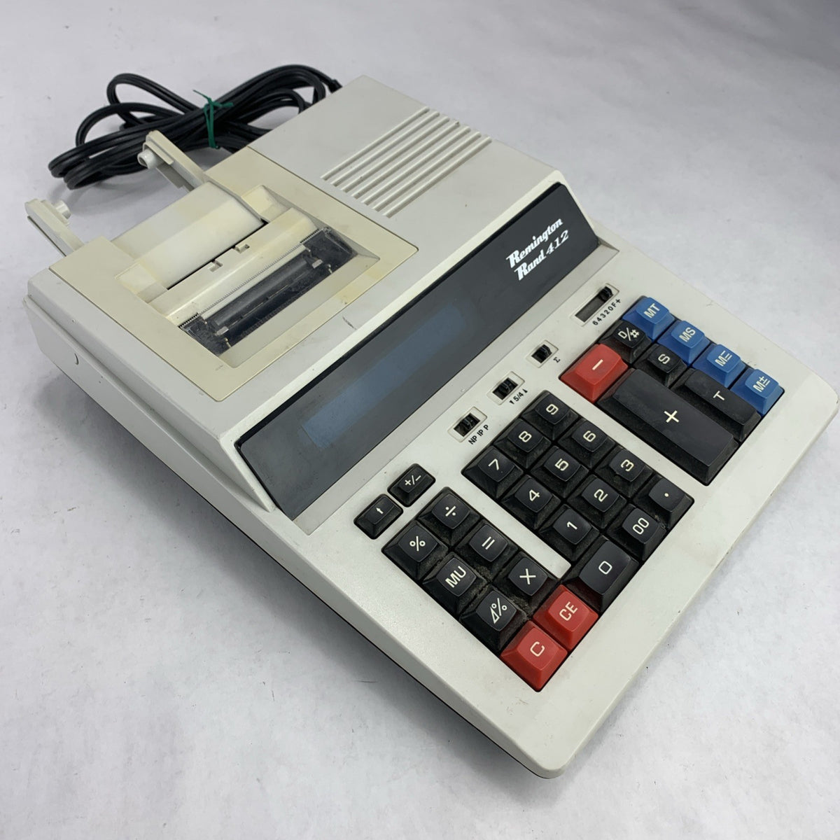 Vintage Remington Rand 412 Desktop Electronic Printing Calculator - No Ribbon0