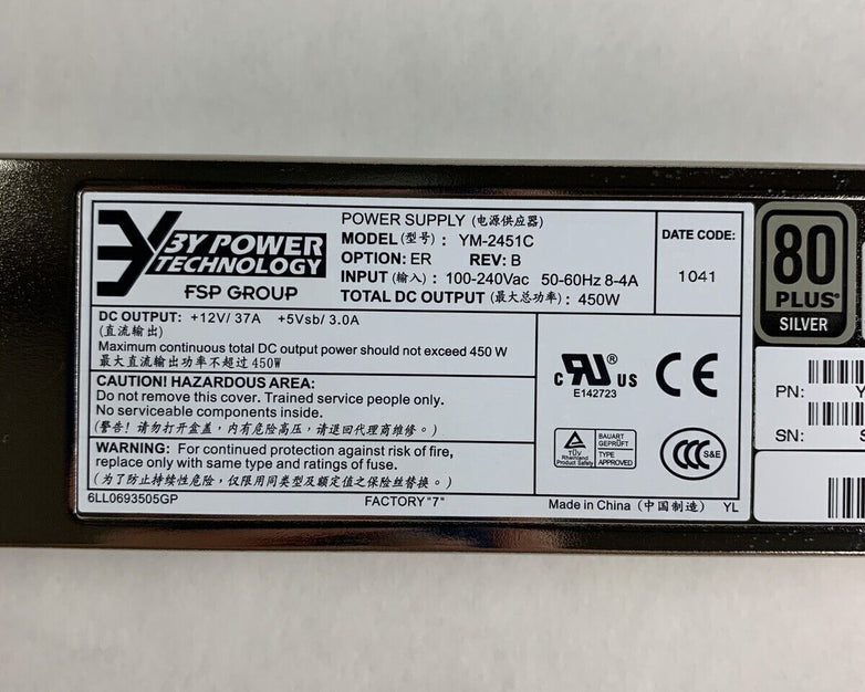FSP Group Power Technology YM-2541C Power Supply Tested