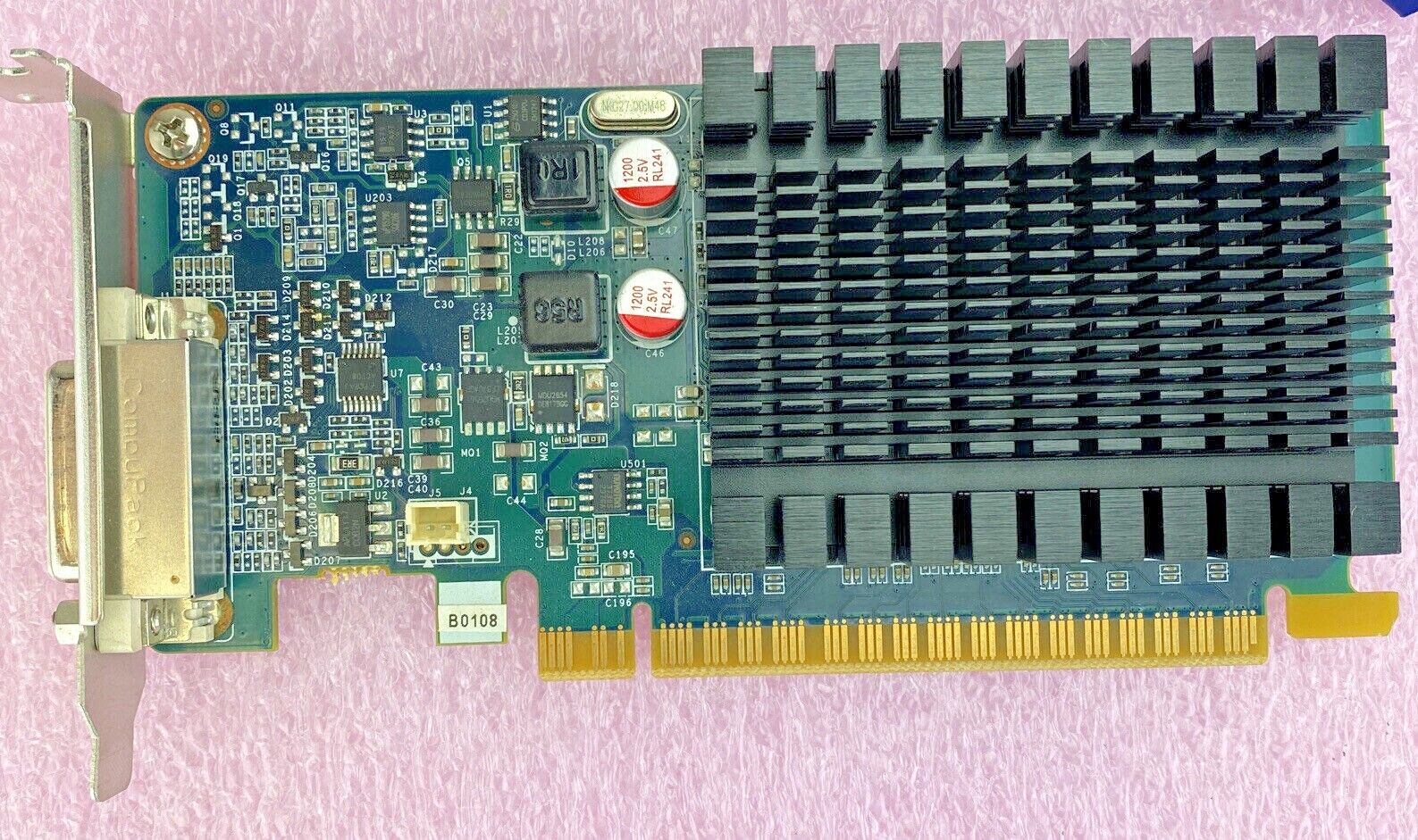 PNY GeForce 8400GS 1GB DDR3 DMS-59 PCI-E 2.0 w/ Molex DSM-59 to VGA (Lot of 2)