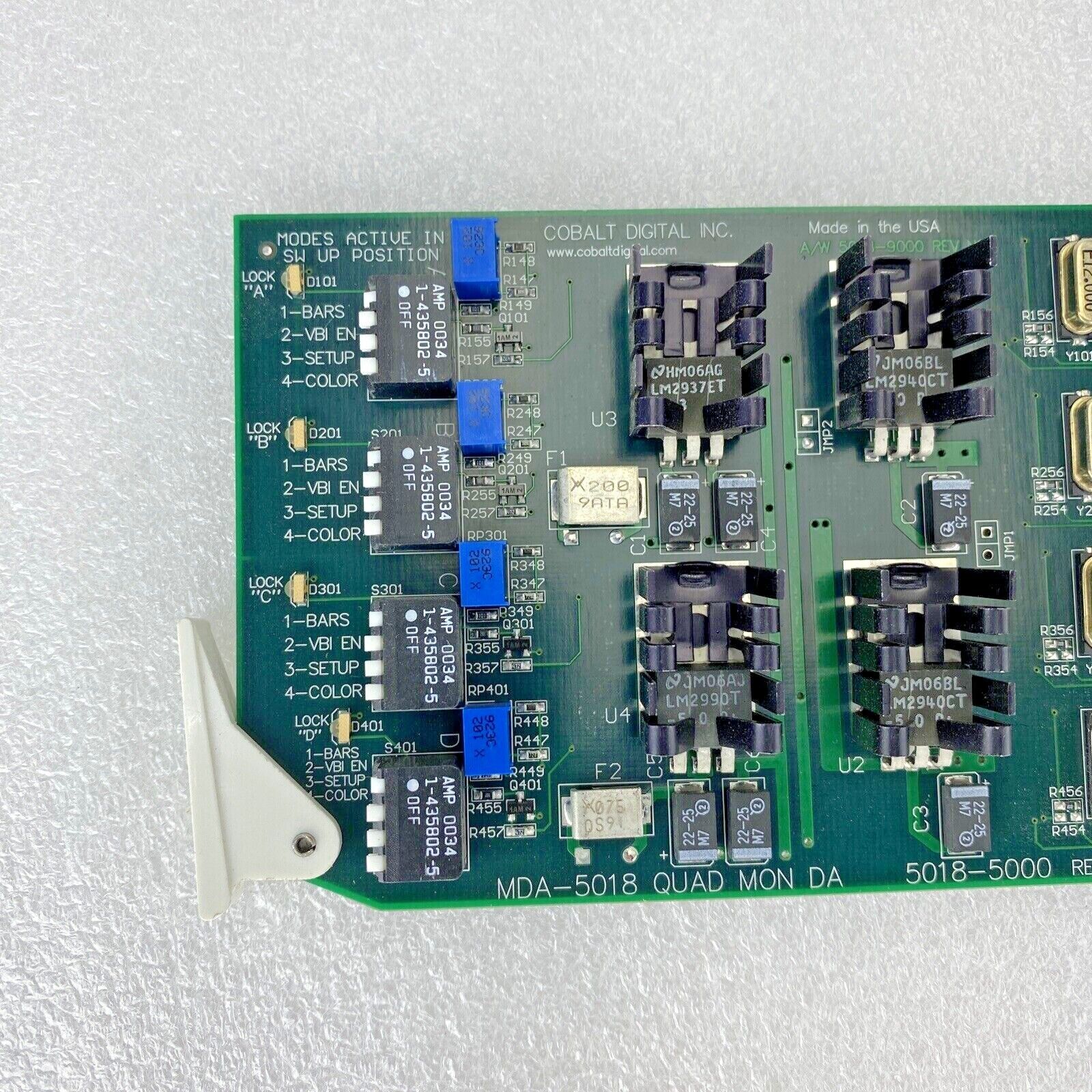 Cobalt Digital Inc MDA-5018 Dual MON DA 5018-5000