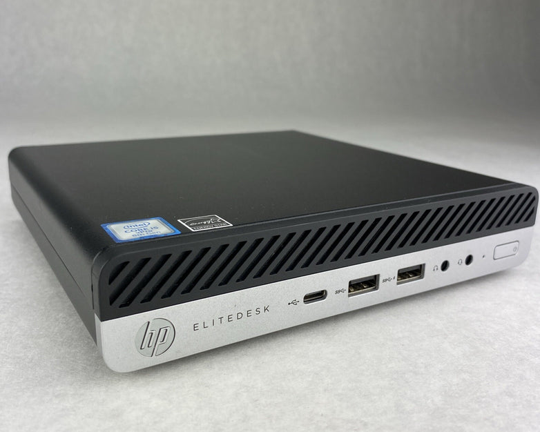 HP EliteDesk 800 G4 DM 35W Six Core i5-8500T 2.10GHz 1x8GB RAM WiFi No AC HDD OS