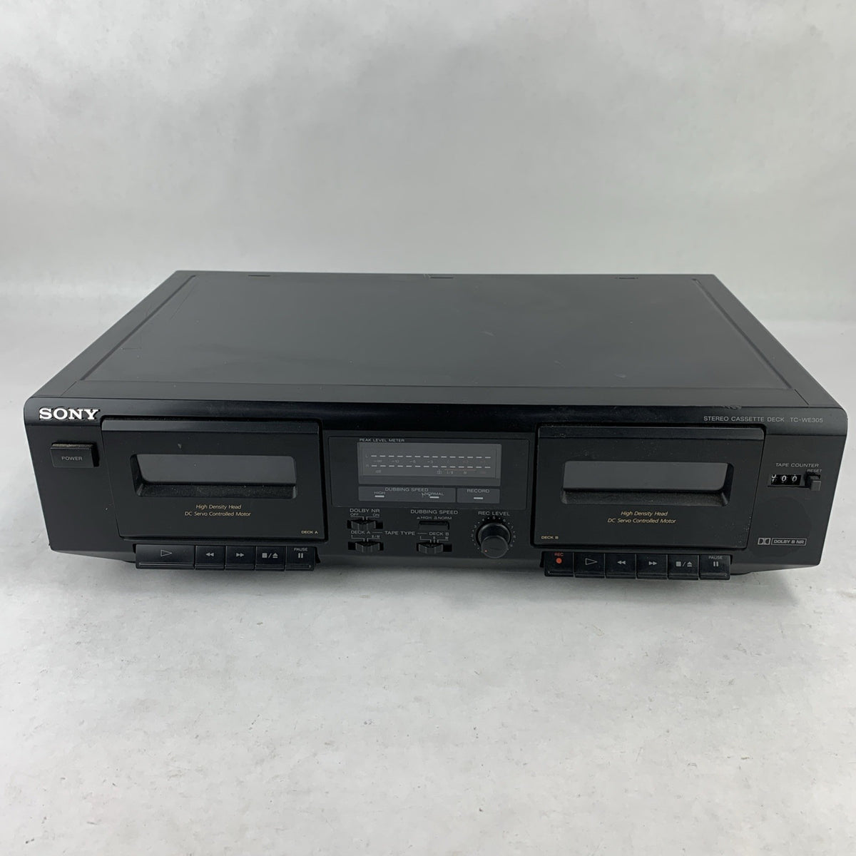 Vintage Sony TC-WE305 Dual Stereo Cassestte Deck - Powers On - Parts or Repair1