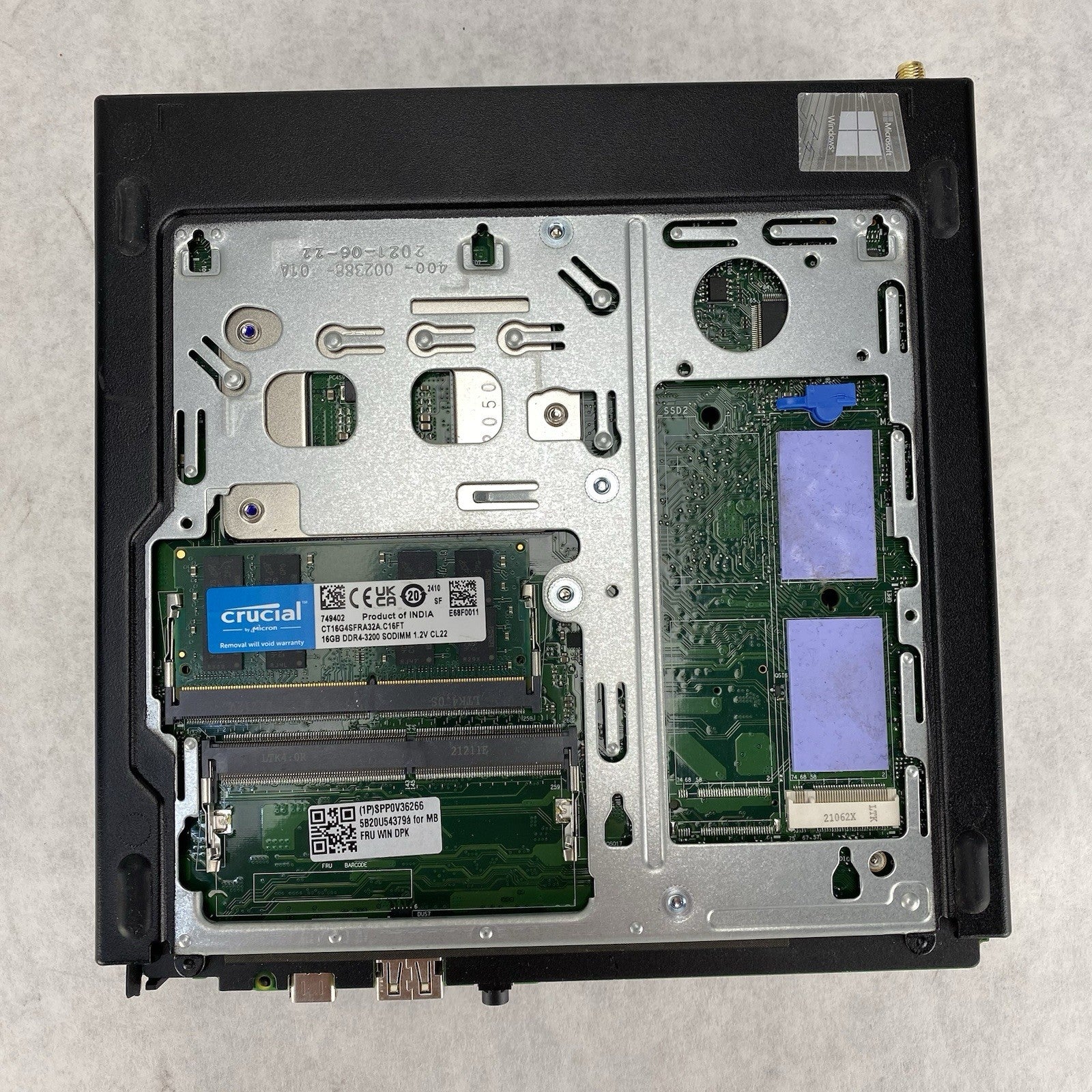 Lenovo ThinkCentre M70q Micro Intel Core i5-10500T 2.3GHz 16GB RAM No HDD/OS/AC