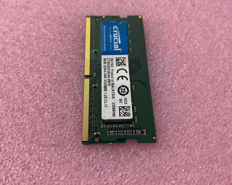 Crucial Micron 8GB DDR4-2400 SODIMM 1.2V CL 17 - Untested