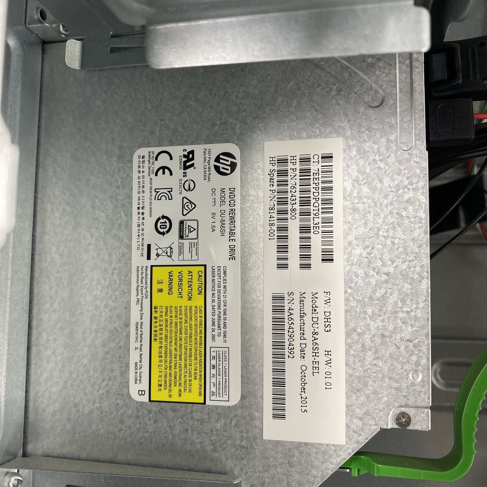 HP 550-A114 MT AMD A8-6410 2.00GHz 8GB RAM No HDD No OS No AC Adapter