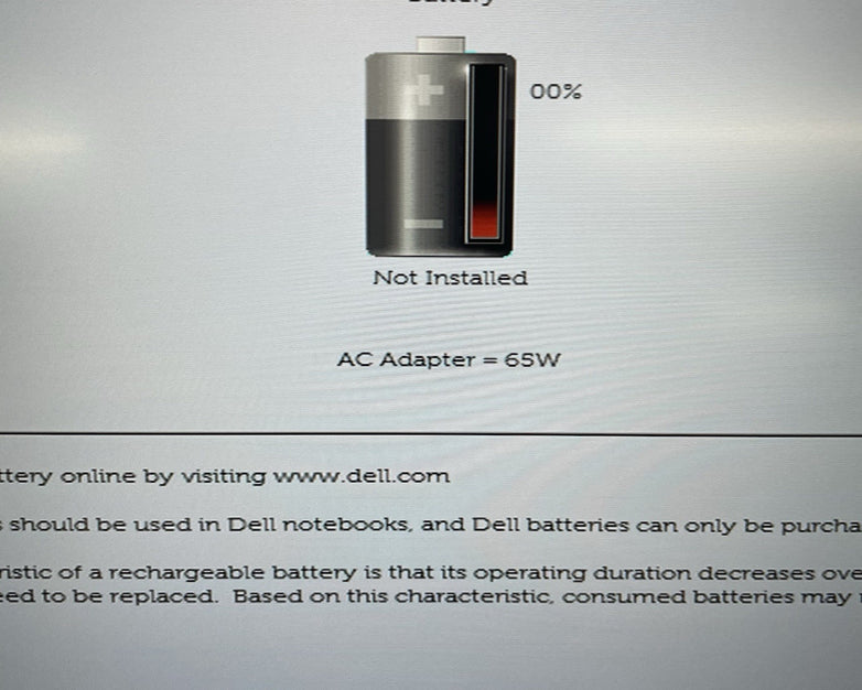 Dell Latitude 5400 14" i5-8365U 1.60 GHz 8 GB RAM No SSD/OS/AC/Batt- Bad Bottom