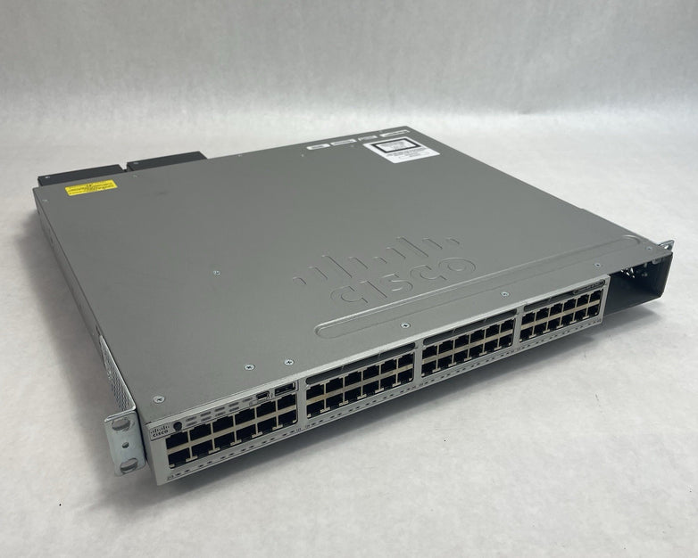 Cisco WS-C3850-48PW-S 48-Port PoE+ Gigabit Layer 3 Managed Switch Tested & Reset