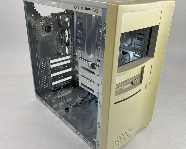 Unbranded Mid ATX Vintage Beige Computer Case No Power Supply No Internals