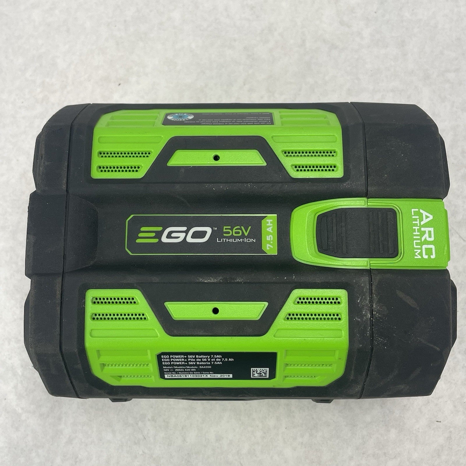 EGO BA4200T 56V Lithium Ion ARC 7.5 AH Battery Parts4