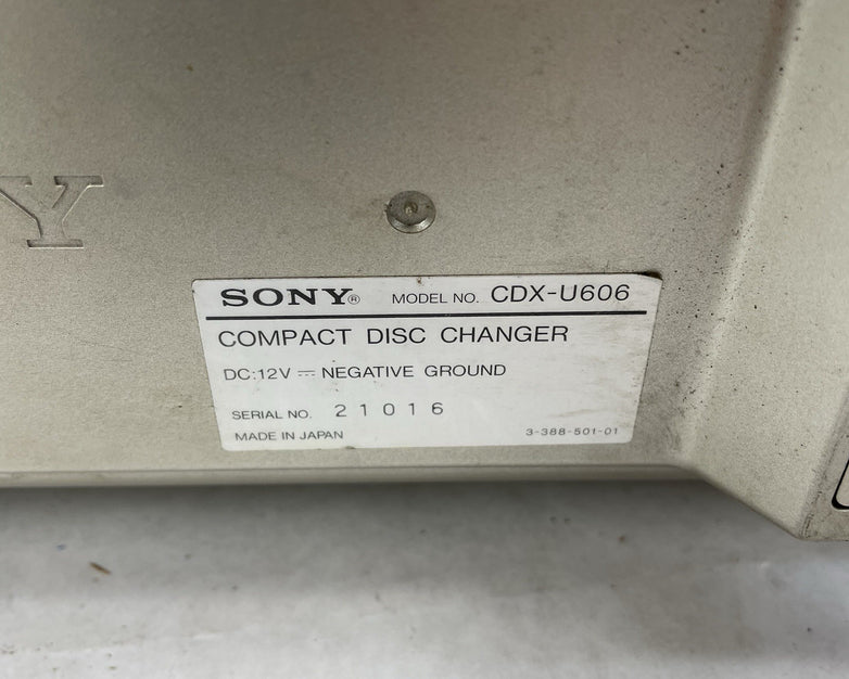 SONY CDX-U303 10 Disc CD Changer Parts or Repair