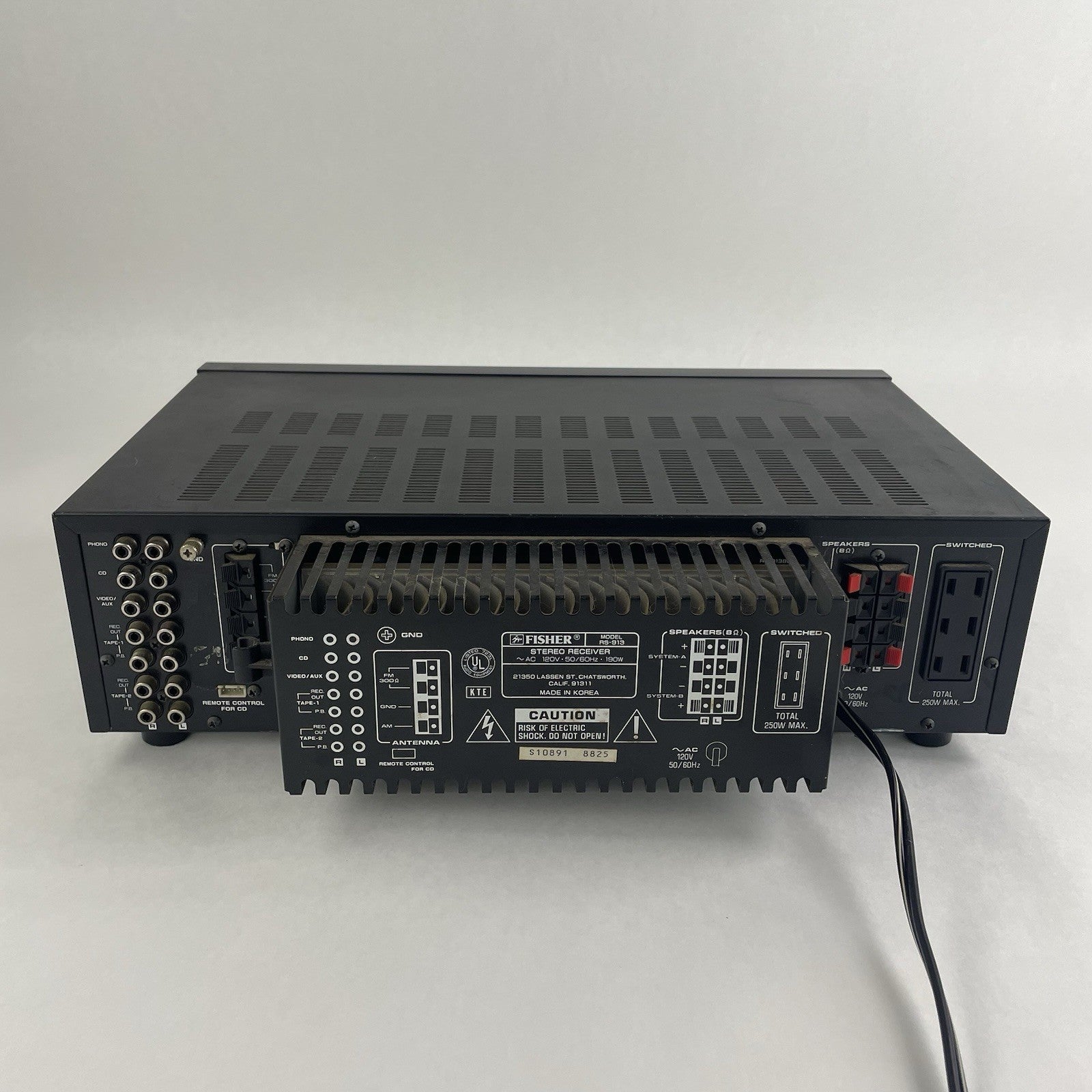 Fisher Studio Standard RS‑913A Stereo Receiver Tested For Parts Broken Tuner7