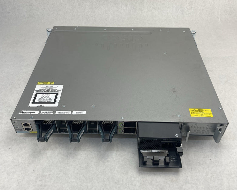 Cisco WS-C3850-48P-S 48-Port PoE+ 1x PSU NM-2-10g Gigabit Switch - Tested