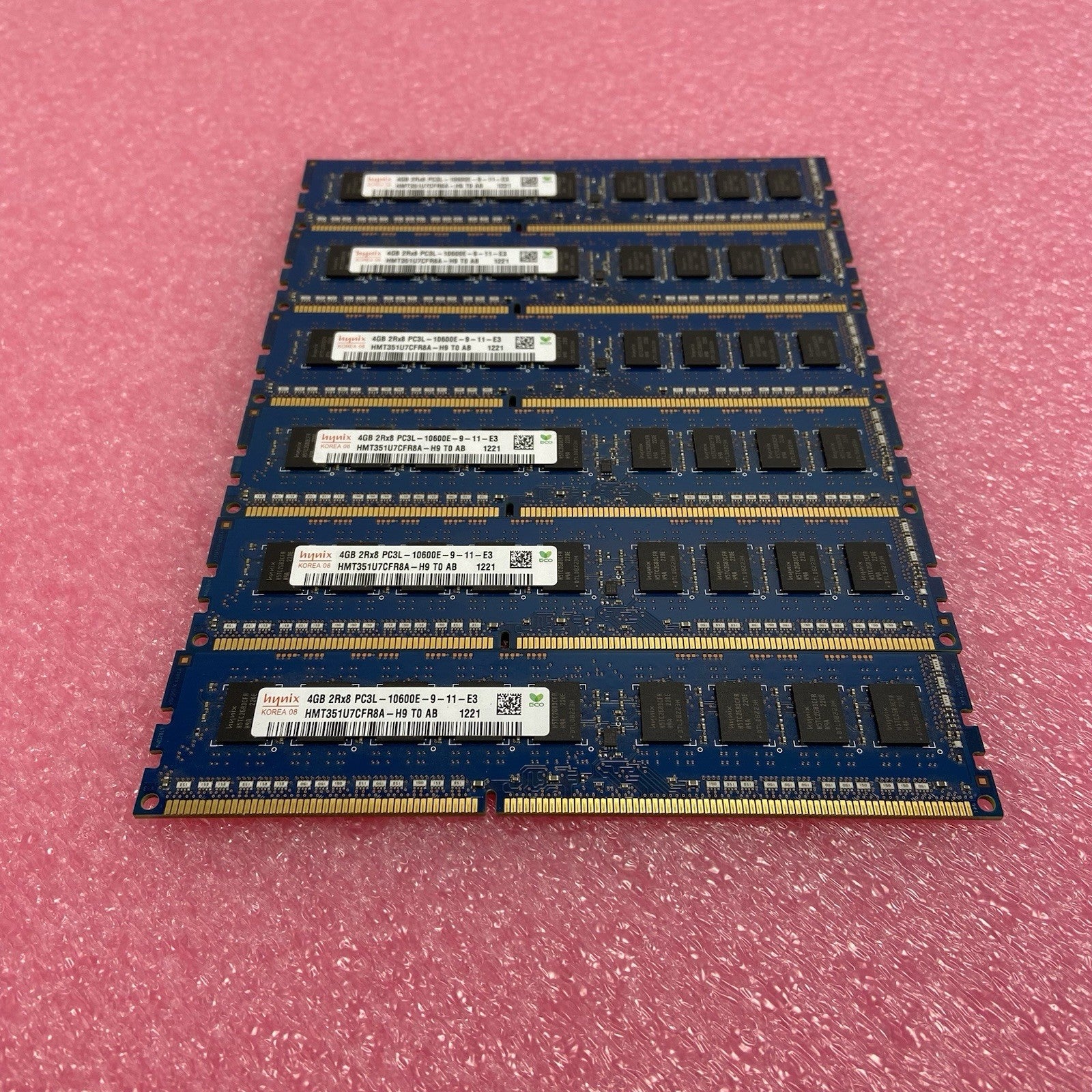 Hynix 4GB 2Rx8 PC3L-1600E-9-11-E3 HMT351U7CFR8A-H9 T0 AB Kit of 24GB 1