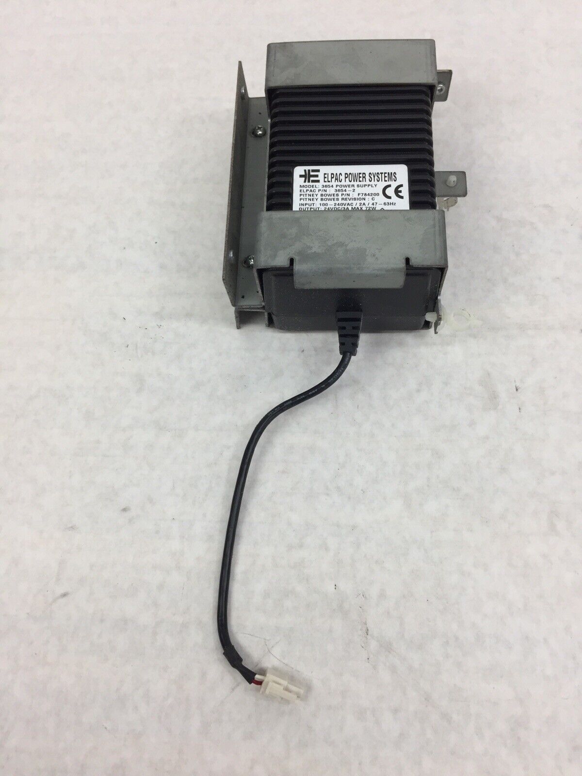 Elpac Power Systems 3654-2 F784200 Power Supply 24 VDC 3 Amp