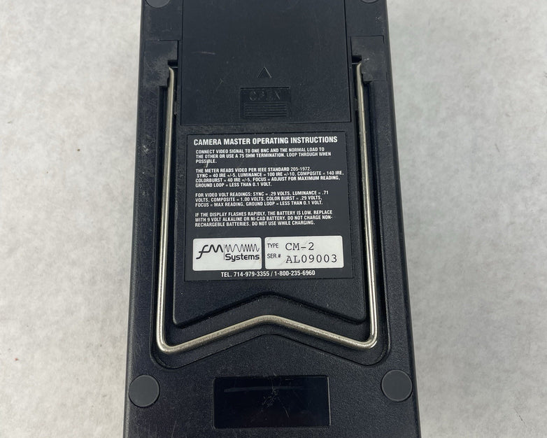 FM Systems CM-2 Camera Master 2 CCTV Video Signal Tester