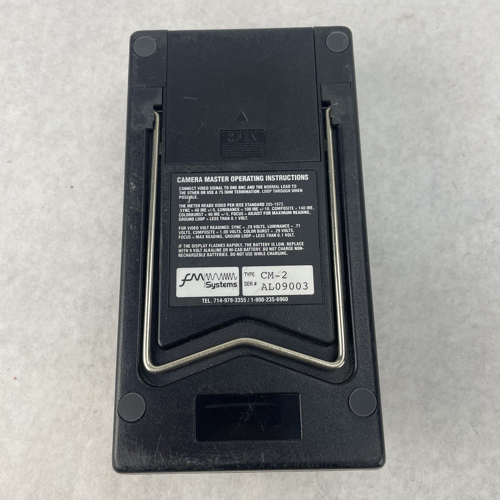 FM Systems CM-2 Camera Master 2 CCTV Video Signal Tester8