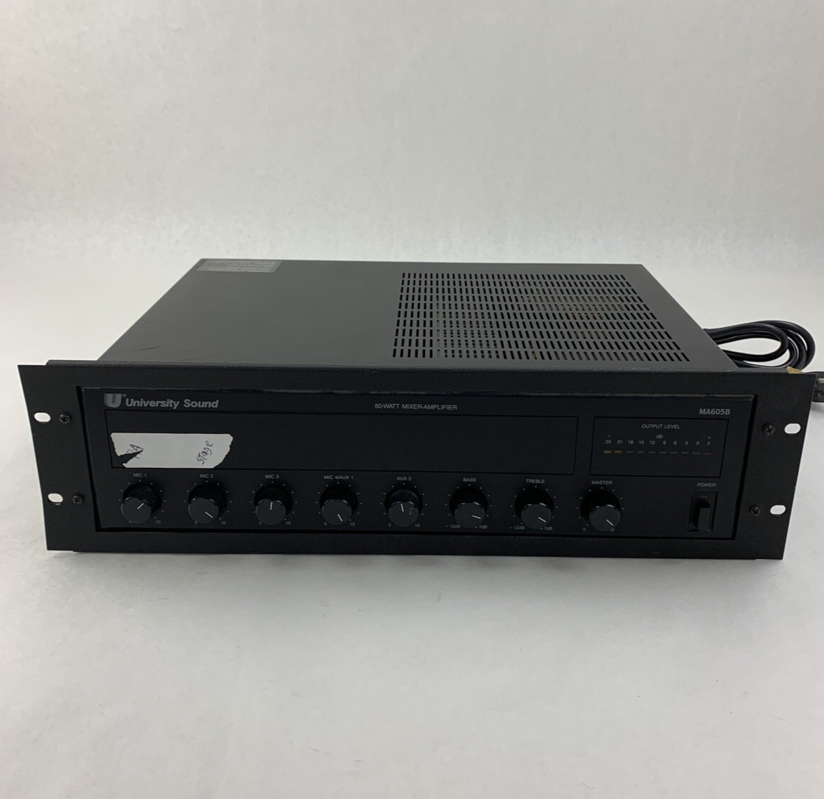University Sound  MA605B  60-Watt Mixer-Amplifier Tested