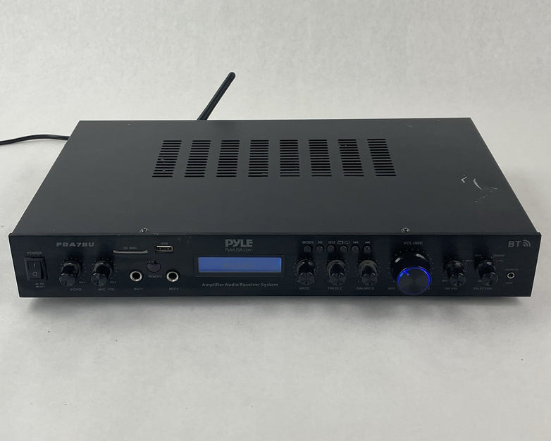 Pyle Home Amplifier Receiver 200W Digital AUX FM Antenna PDA7BU For Parts