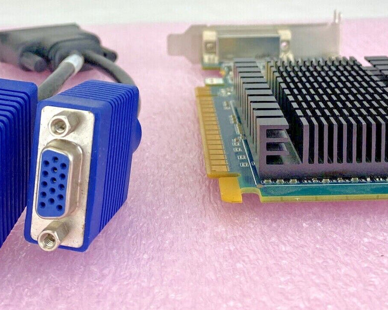 PNY GeForce 8400GS 1GB DDR3 DMS-59 PCI-E 2.0 w/ Molex DSM-59 to VGA (Lot of 2)